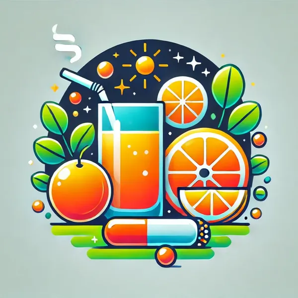 Symbolische Darstellung für vitamin-c-rauchentwoehnung