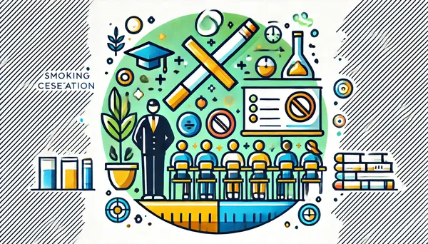 Rauchstopp-Programme in Schulen und Universitäten, mit Schülern, die über die Gefahren des Rauchens aufgeklärt werden