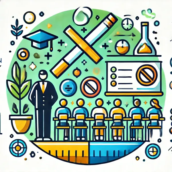 Symbolische Darstellung für schule-universitaet-rauchstopp-programm
