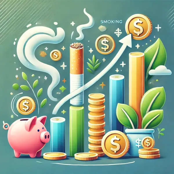 Symbolische Darstellung für rauchentwoehnung-finanzielle-vorteile